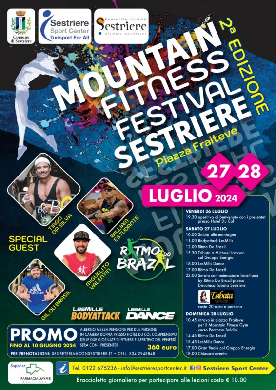 2° Mountain Fitness Festival a Sestriere il 27 e 28 luglio: intervista con il Sindaco Gianni Poncet