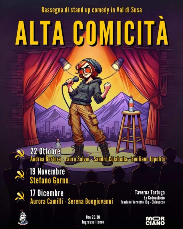 “Alta Comicità” alla Taverna Tortuga – Intervista con Luciano Morciano